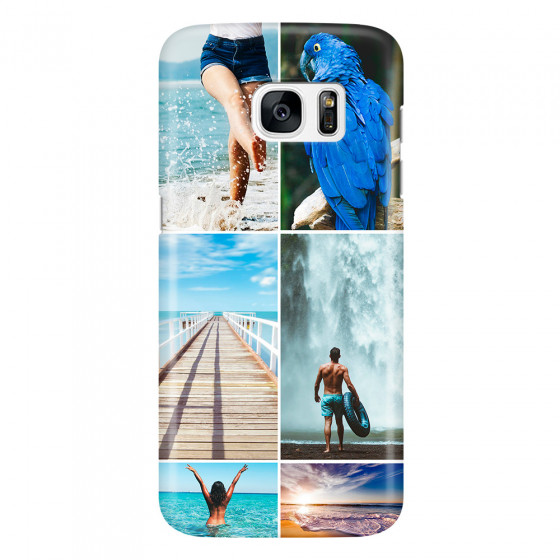 SAMSUNG - Galaxy S7 Edge - 3D Snap Case - Collage of 6