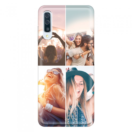 SAMSUNG - Galaxy A70 - Soft Clear Case - Collage of 4