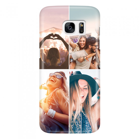 SAMSUNG - Galaxy S7 Edge - 3D Snap Case - Collage of 4