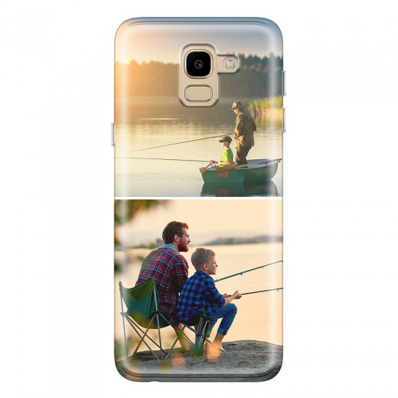 SAMSUNG - Galaxy J6 2018 - Soft Clear Case - Collage of 2