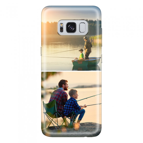 SAMSUNG - Galaxy S8 Plus - Soft Clear Case - Collage of 2