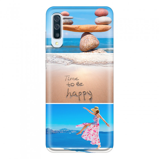 SAMSUNG - Galaxy A50 - Soft Clear Case - Collage of 3
