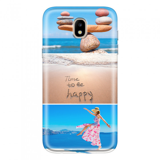 SAMSUNG - Galaxy J3 2017 - Soft Clear Case - Collage of 3