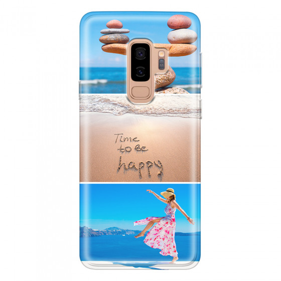 SAMSUNG - Galaxy S9 Plus 2018 - Soft Clear Case - Collage of 3