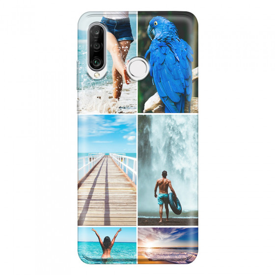 HUAWEI - P30 Lite - Soft Clear Case - Collage of 6