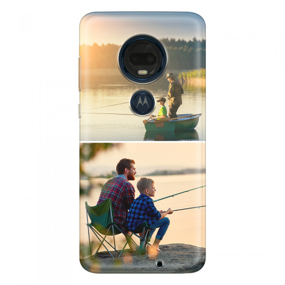 MOTOROLA by LENOVO - Moto G7 Plus - Soft Clear Case - Collage of 2