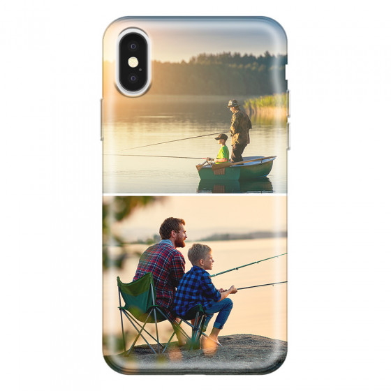 APPLE - iPhone X - Soft Clear Case - Collage of 2
