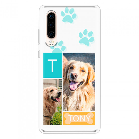 HUAWEI - P30 - Soft Clear Case - Dog Collage