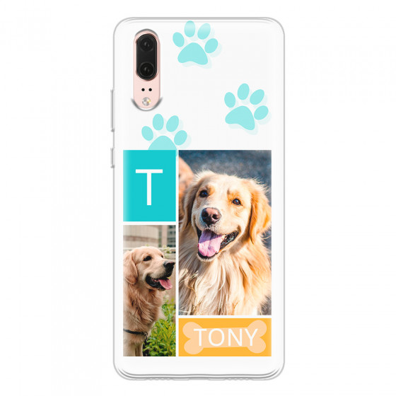 HUAWEI - P20 - Soft Clear Case - Dog Collage