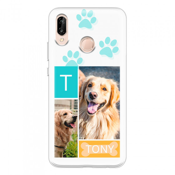 HUAWEI - P20 Lite - Soft Clear Case - Dog Collage
