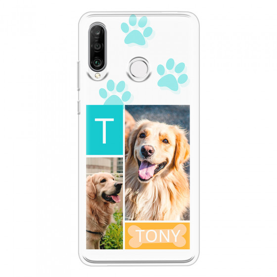 HUAWEI - P30 Lite - Soft Clear Case - Dog Collage
