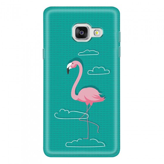 SAMSUNG - Galaxy A3 2017 - Soft Clear Case - Cartoon Flamingo