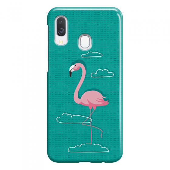 SAMSUNG - Galaxy A40 - 3D Snap Case - Cartoon Flamingo