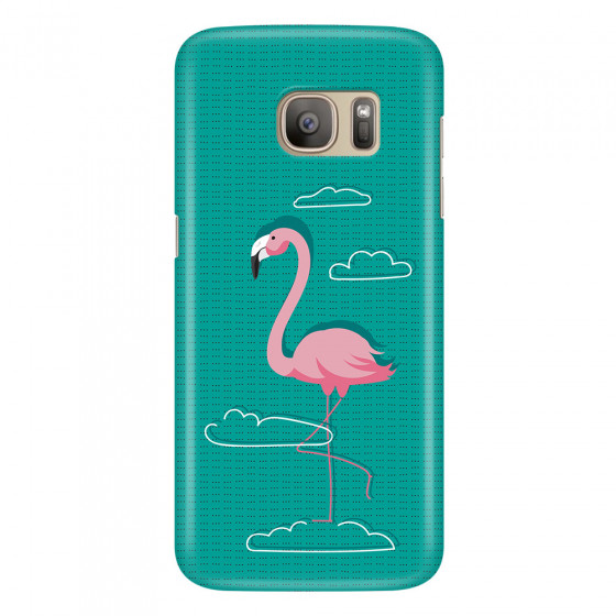 SAMSUNG - Galaxy S7 - 3D Snap Case - Cartoon Flamingo