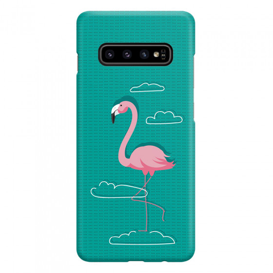 SAMSUNG - Galaxy S10 - 3D Snap Case - Cartoon Flamingo