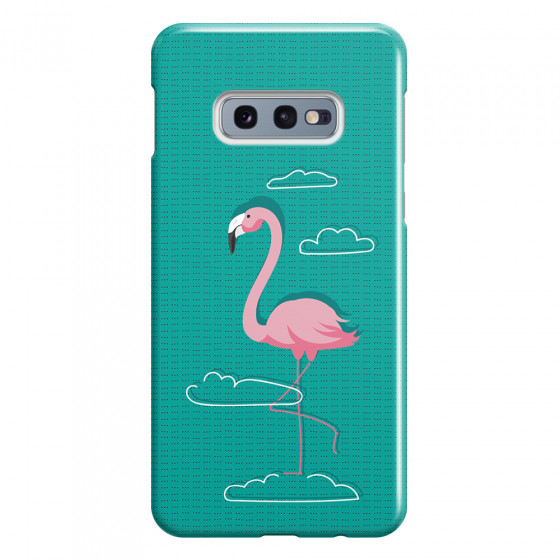 SAMSUNG - Galaxy S10e - 3D Snap Case - Cartoon Flamingo