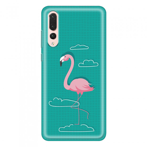 HUAWEI - P20 Pro - Soft Clear Case - Cartoon Flamingo