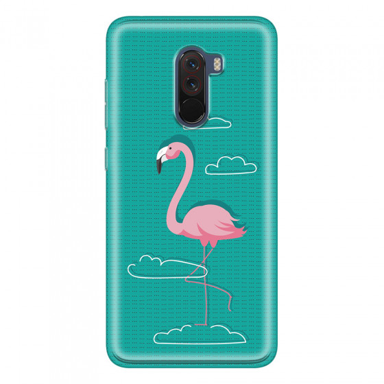 XIAOMI - Pocophone F1 - Soft Clear Case - Cartoon Flamingo