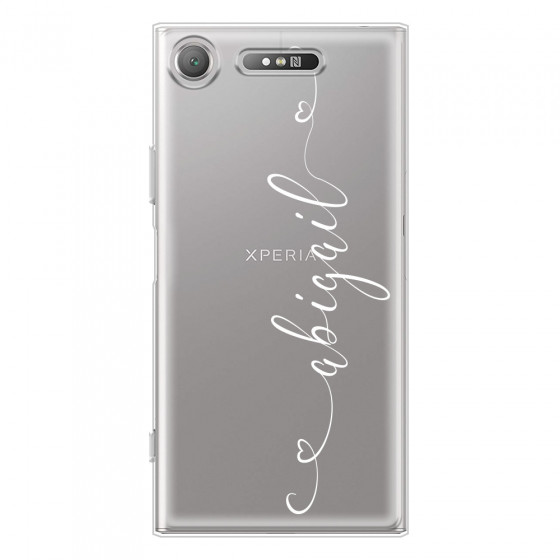 SONY - Sony XZ1 - Soft Clear Case - Hearts Handwritten