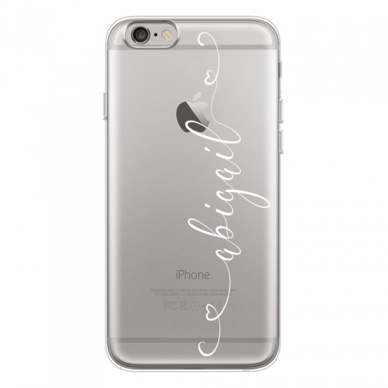 APPLE - iPhone 6S - Soft Clear Case - Hearts Handwritten