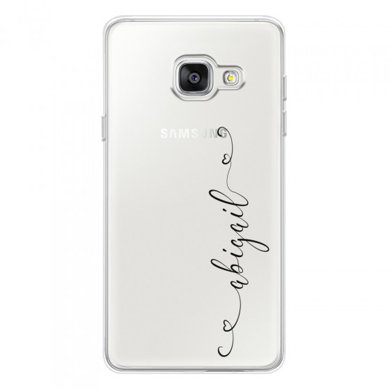 SAMSUNG - Galaxy A3 2017 - Soft Clear Case - Little Dark Hearts Handwritten