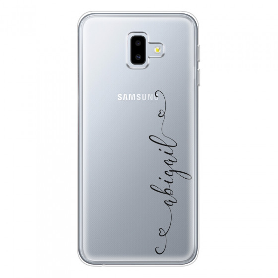 SAMSUNG - Galaxy J6 Plus 2018 - Soft Clear Case - Little Dark Hearts Handwritten