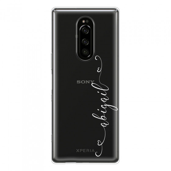SONY - Sony 1 - Soft Clear Case - Little Hearts Handwritten