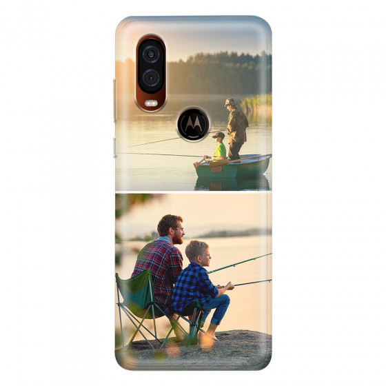 MOTOROLA by LENOVO - Moto One Vision - Soft Clear Case - Collage of 2