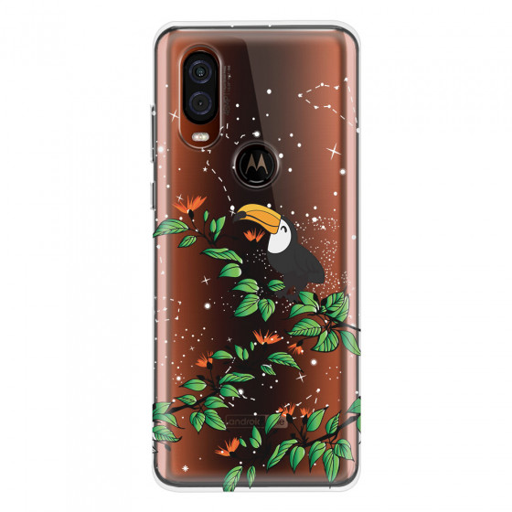 MOTOROLA by LENOVO - Moto One Vision - Soft Clear Case - Me, The Stars And Toucan