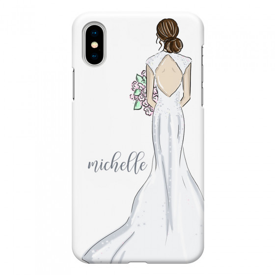 APPLE - iPhone X - 3D Snap Case - Bride To Be Brunette Dark