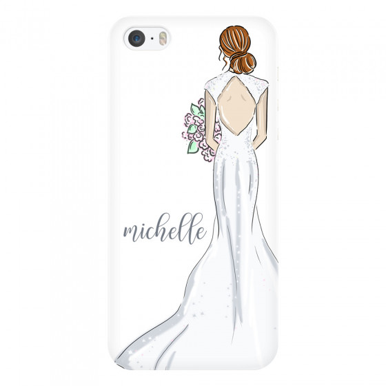 APPLE - iPhone 5S/SE - 3D Snap Case - Bride To Be Redhead Dark