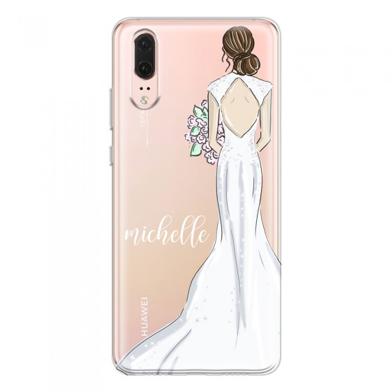 HUAWEI - P20 - Soft Clear Case - Bride To Be Brunette
