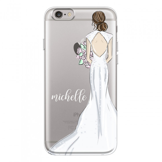 APPLE - iPhone 6S Plus - Soft Clear Case - Bride To Be Brunette