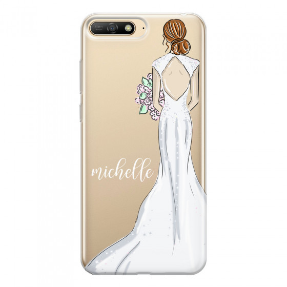 HUAWEI - Y6 2018 - Soft Clear Case - Bride To Be Redhead