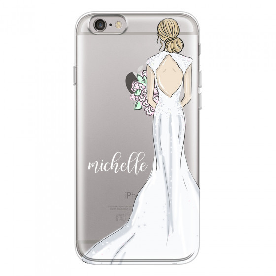 APPLE - iPhone 6S - Soft Clear Case - Bride To Be Blonde