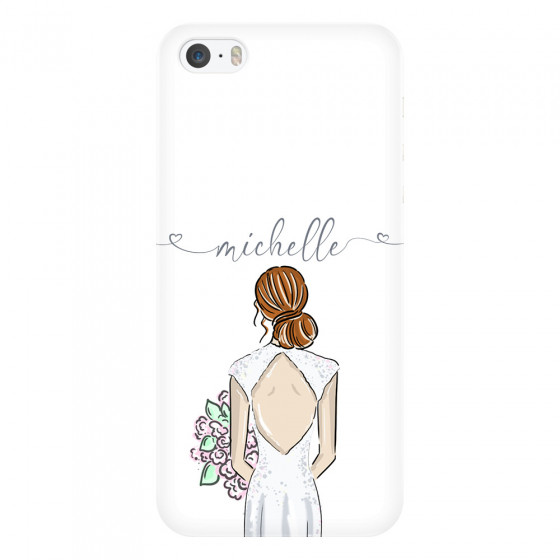 APPLE - iPhone 5S/SE - 3D Snap Case - Bride To Be Redhead II. Dark