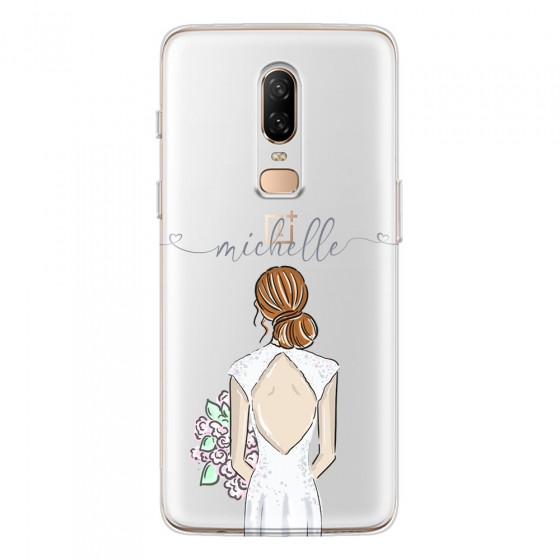 ONEPLUS - OnePlus 6 - Soft Clear Case - Bride To Be Redhead II. Dark