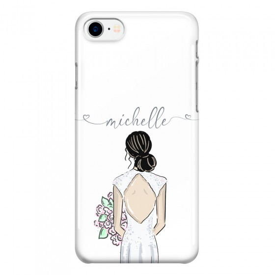 APPLE - iPhone 7 - 3D Snap Case - Bride To Be Blackhair II. Dark