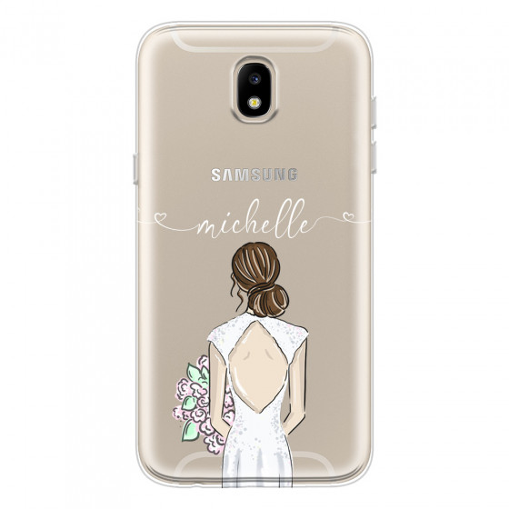 SAMSUNG - Galaxy J3 2017 - Soft Clear Case - Bride To Be Brunette II.