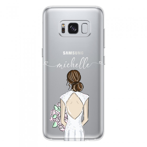 SAMSUNG - Galaxy S8 Plus - Soft Clear Case - Bride To Be Brunette II.