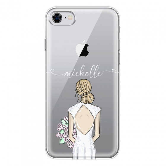 APPLE - iPhone 8 - Soft Clear Case - Bride To Be Blonde II.