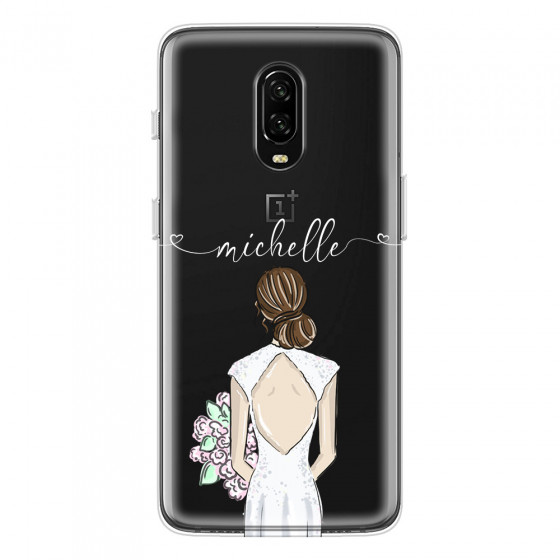 ONEPLUS - OnePlus 6T - Soft Clear Case - Bride To Be Brunette II.