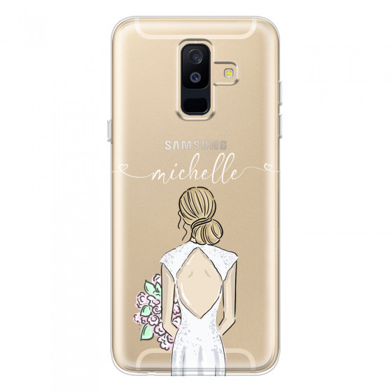 SAMSUNG - Galaxy A6 Plus 2018 - Soft Clear Case - Bride To Be Blonde II.