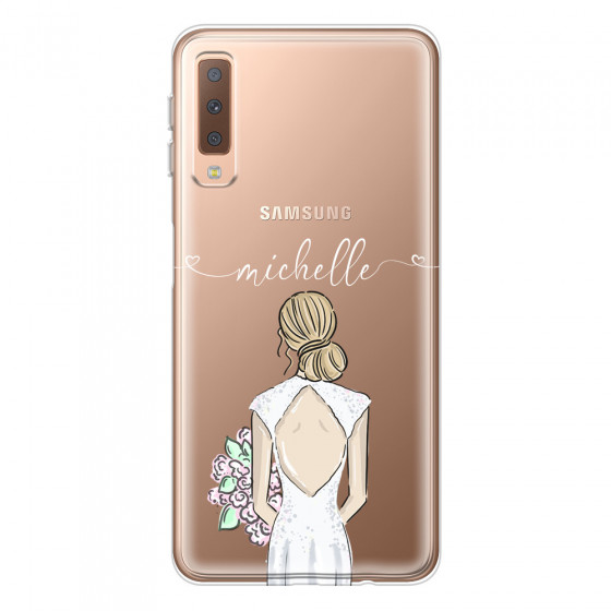 SAMSUNG - Galaxy A7 2018 - Soft Clear Case - Bride To Be Blonde II.