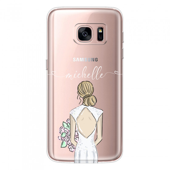 SAMSUNG - Galaxy S7 - Soft Clear Case - Bride To Be Blonde II.