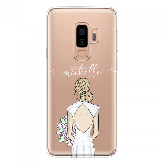 SAMSUNG - Galaxy S9 Plus 2018 - Soft Clear Case - Bride To Be Blonde II.
