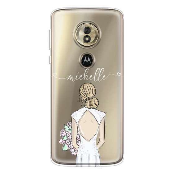 MOTOROLA by LENOVO - Moto G6 Play - Soft Clear Case - Bride To Be Blonde II.