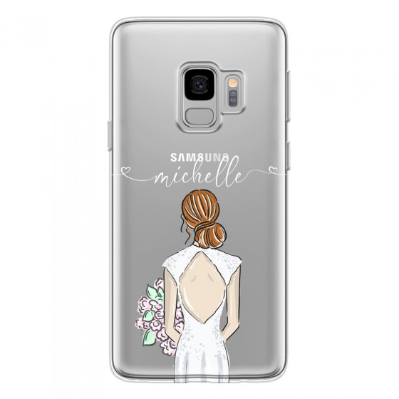 SAMSUNG - Galaxy S9 - Soft Clear Case - Bride To Be Redhead II.