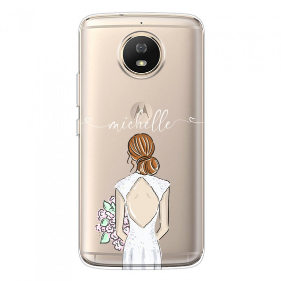 MOTOROLA by LENOVO - Moto G5s - Soft Clear Case - Bride To Be Redhead II.