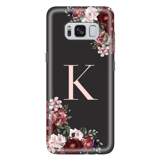 SAMSUNG - Galaxy S8 Plus - Soft Clear Case - Rose Garden Monogram